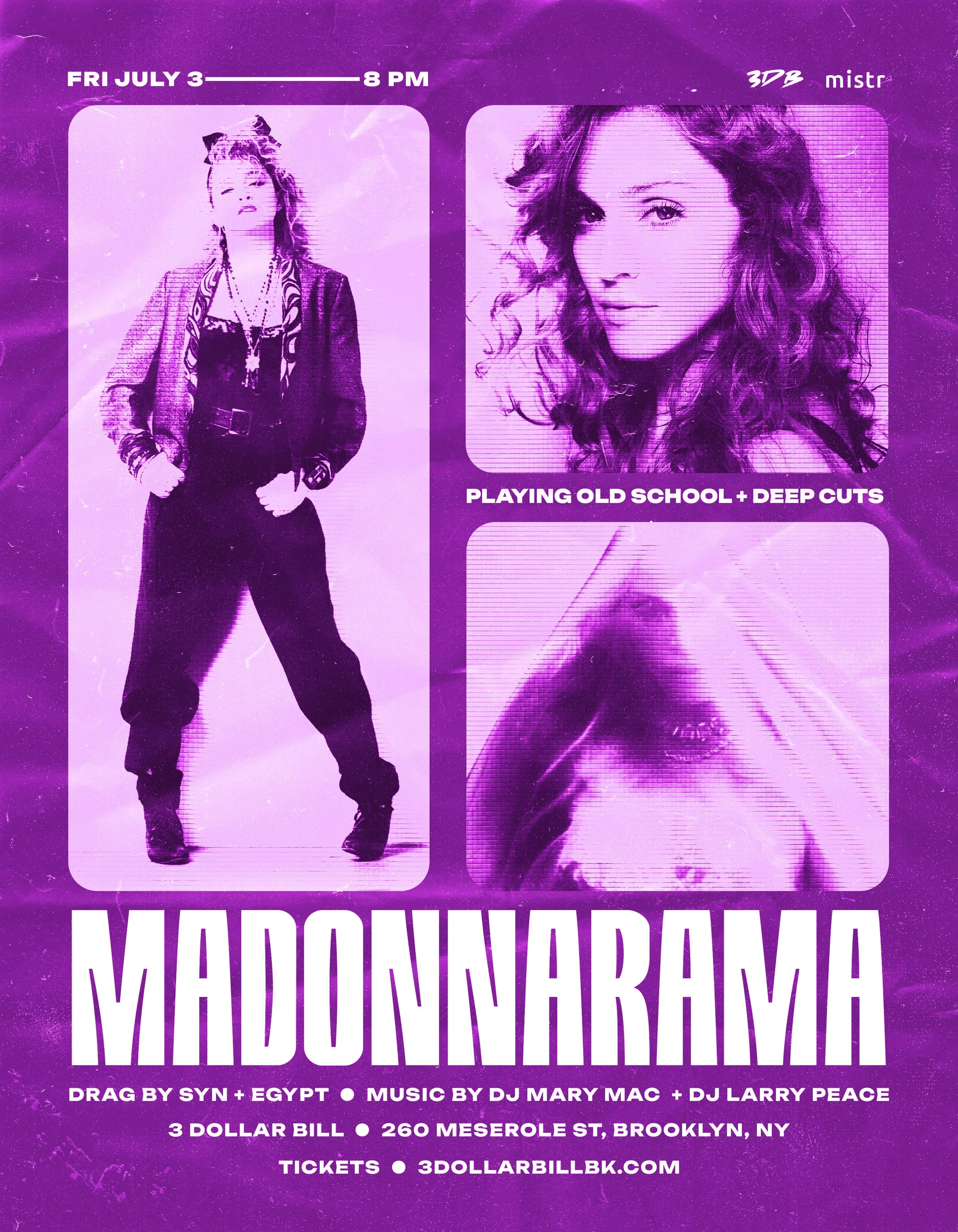 MADONNARAMA — 3 Dollar bill